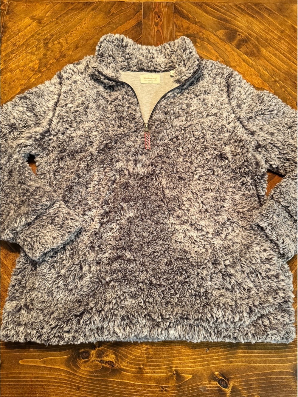 Weatherproof Vintage Gray Plush Fleece Pullover Sweater M/M